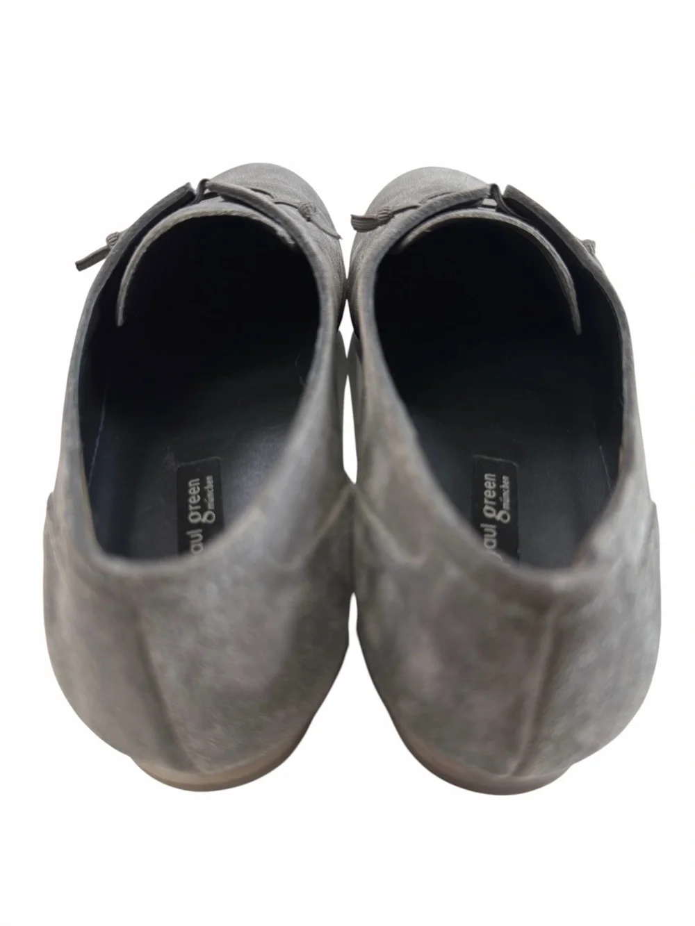 Paul Green Elastic Lace Slip-On Grey Suede  Oxford Shoes Women’s Size 7